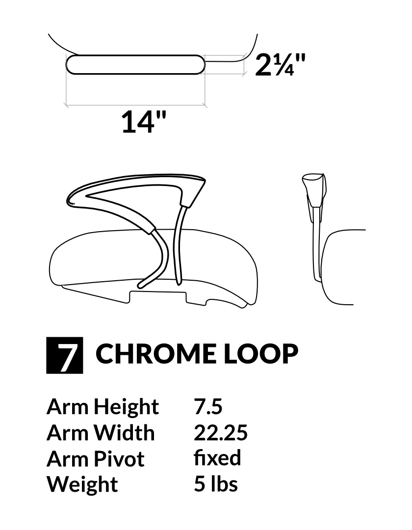 7 - Chrome Loop Arms